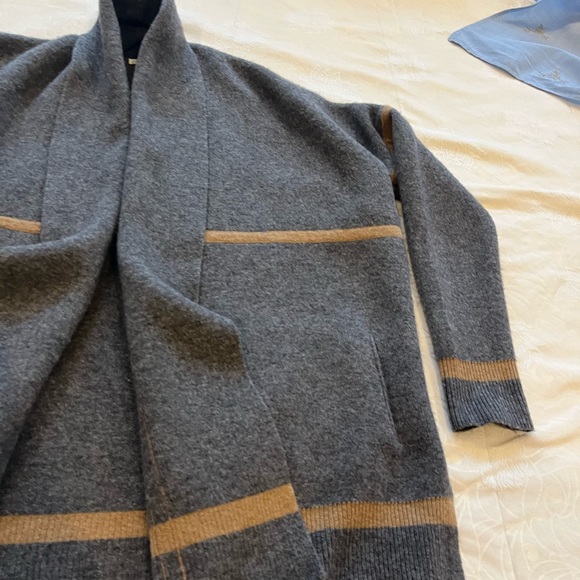 Great etiqueta negra cárdigan in grey size S - Picture 4 of 6